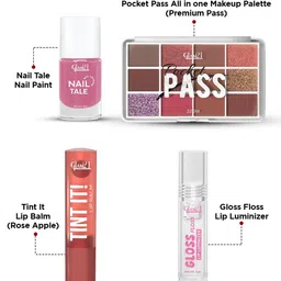 GLAM21 Set Of 4 Sweetheart Sparkles Essentials Makeup Kit - 500 g image 5