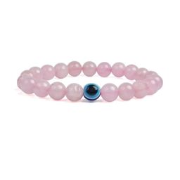 Divine souvenirs Unisex Evil Eye Artificial Beaded Elasticated Bracelet-image-76