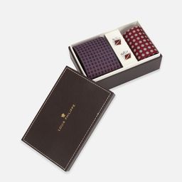 Louis Philippe Men Accessory Gift Set of Tie Cufflinks & Pocket Square-image-22