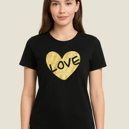 MASTI TEES Women Typography Printed Cotton Round Neck Tshirt-picture-31