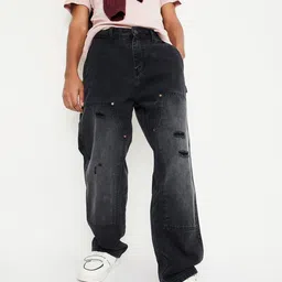 max Men Mildly Distressed Light Fade Jeans-77
