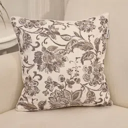 Ariana Grey & Off White Floral Printed Square Cushion Cover-28