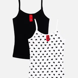 Bodycare Girls Pack Of 2 Printed Pure Cotton Camisole-picture-5