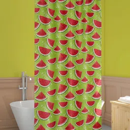 ArtzFolio Green & Red Printed Waterproof Shower Curtains-image-90