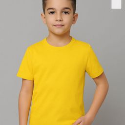 FBAR Boys Pack Of 2 Round Neck Regular Sleeves Pure Cotton Regular Fit T-shirts-picture-44