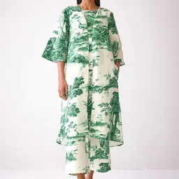 Ancestry Women Floral Longline Open Front Jacket-picture-39