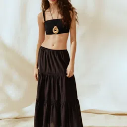 H&M Lace-Inset Maxi Skirt-picture-16