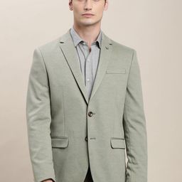 Turtle Notched Lapel Single Breasted Blazer-picture-4