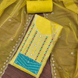 KALINI Embroidered Unstitched Dress Material-image-65