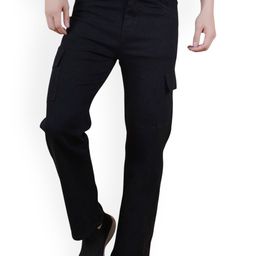 Linaria Men Classic Relaxed Fit Fit Mid-Rise Clean Look Stretchable Jeans-picture-46