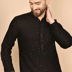 Anouk Men Geometric Embroidered Sequinned Kurta-picture-38