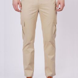 ASHTOM Men Relaxed High-Rise Cargos Trousers-image-80