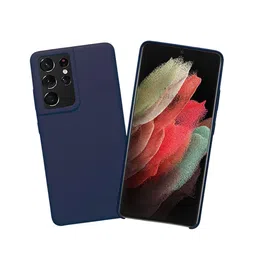 LIRAMARK Liquid Silicone Soft Samsung Galaxy S21 Ultra Back Case-48