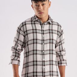 THE BEETEL HOUSE Men Mocklino Checked Regular Slim Fit Casual Cotton Shirt-image-6