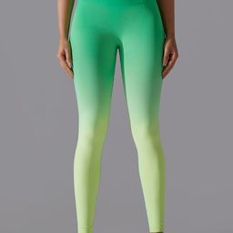 XFyt Slim-Fit High-Waist Ankle Length Seamless Yoga Tights-image-19