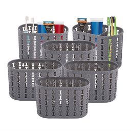 Kuber Industries Grey 6 Pieces Hanging & Wall Mounted Organisers-13
