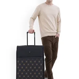 DKNY Street Cred Printed Soft-Sided Large Trolley Suitcase-picture-9