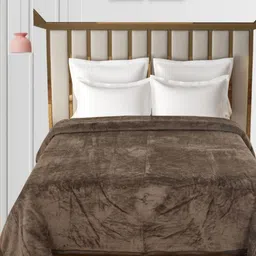 Florida Brown 300 GSM Double Bed Blanket-image-50