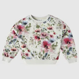 GAP Infant Girls Floral Printed Crew-Neck Sweatshirt-29