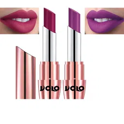 VOLO Set Of 2 Creme Matte Lipsticks 3.5 g Each - Magenta 645 & Purple 648-image-71