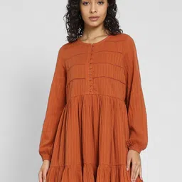 AMERICAN EAGLE OUTFITTERS Women Pure Cotton Fit & Flare Dress-image-37