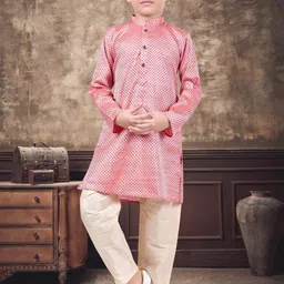 Pehanaava Boys Regular Kurta with Pyjamas-15