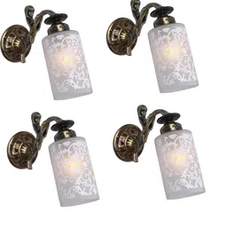 SOMIL White Glass Cylinder Printed Wall Lamps-image-97