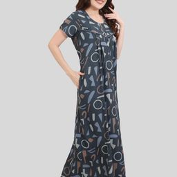 Glamoras Cotton Blend Maxi Nightdress-image-91