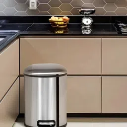 Pano Levente Stainless Steel Peddle Dustbin - 5L-picture-23