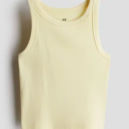 H&M Ribbed Cotton Vest Top-image-34