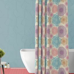 ArtzFolio Purple & Pink Printed Waterproof Shower Curtain-image-69