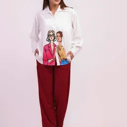HIGH BUY Printed Shirt & Trouser Co-Ords Set-image-112