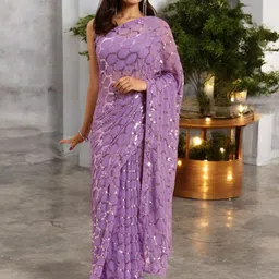 DIVASTRI Embellished Sequinned Saree-picture-46