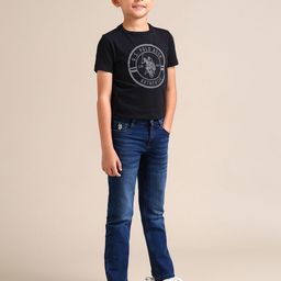 U.S. Polo Assn. Kids Boys Skinny Fit Light Fade Stretchable Jeans-picture-1