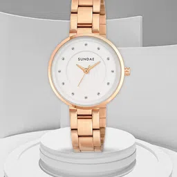 SUNDAE Women Dial & Stainless Steel Bracelet Style Straps Analogue Multi Function Watch 788546 NKT-FE-59-24