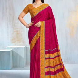 KALINI Poly Crepe Saree-picture-12
