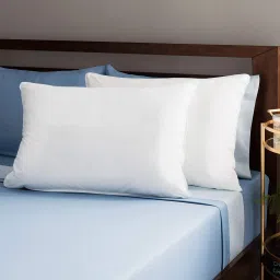 Polyester Fibre Solid Sleeping Pillow Pack of 2-11