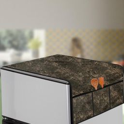 The Furnishing Tree Coffee Brown Printed Refrigerator Cover-image-64