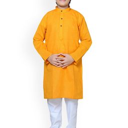 Baba & Baby Boys Regular Pure Cotton Kurta with Churidar-23