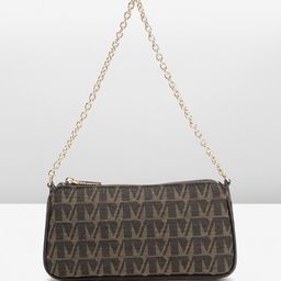 MANGO Structured Self Design Shoulder Bag-image-72
