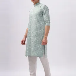Anouk Men Printed Thread Work Kurta-4