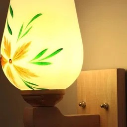 Somil Premium Designer Glass Wall / Night Lamp Elegant & Stylish Dcor Accent for Modern Interiors, color- Multicolour, Size- 20 X 25 X 24.5 CM-image-78