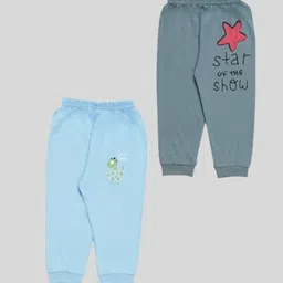 BAESD Kids Pack Of 2 Pure Cotton Mid-Rise Lounge Pants-image-92