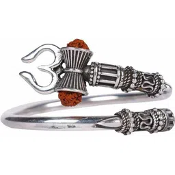 Divine souvenirs Unisex Silver plated Sterling Silver Wraparound Bracelet-image-61