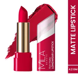 MILA BEAUTE Rich Matte Long Wear Lipstick With Vitamin E - 4.2 g Each - Dare To Date - 601-73