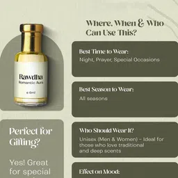BinAwf Rawdah Timeless Charm Non Alcohol Attar- 6 ml image 3