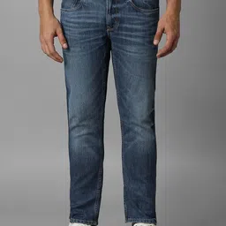 Louis Philippe Jeans Men Slim Fit Mid-Rise Light Fade Jeans-image-99