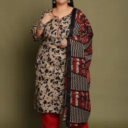 Roly Poly Women Floral Printed Regular Kurta with Salwar & With Dupatta-picture-13