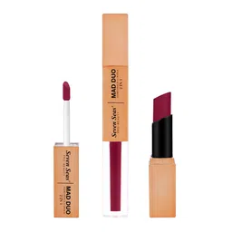 Seven Seas Mad Duo 2 in 1 Matte & Liquid Lipstick - 7 g - Rich Rosewood - 304-43
