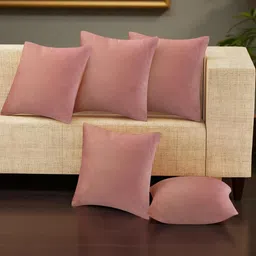 IVAZA Unisex Pink Cushion Covers-57